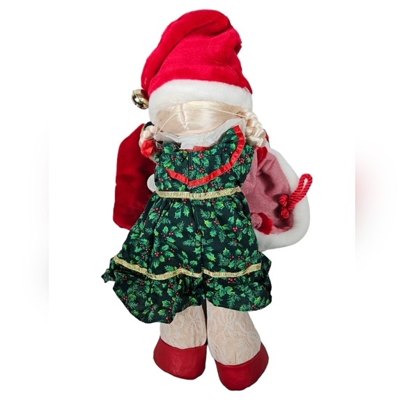 NWT Vintage‎ 90s Precious Moments Christmas Eve Doll in Christmas Stocking - Picture 8 of 9